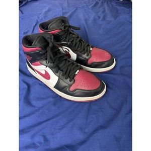 Nike Air Jordan 1 Mid 'Alternate Bred Toe' BQ6472-079 Women's 11.5, Men's 10